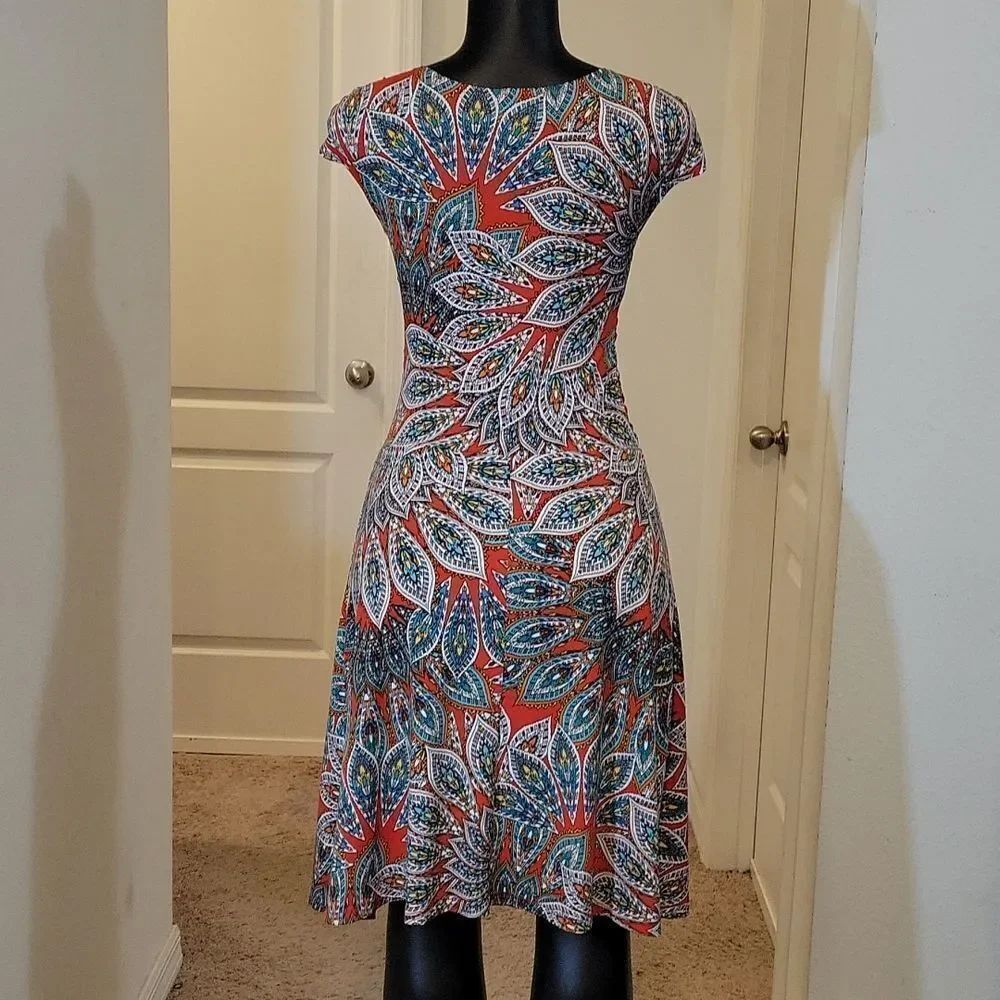 ENFOCUS STUDIO SLEEVELESS MULTI-COLOR DRESS - Picture 8 of 14